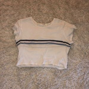 brandy melville stripe crop top